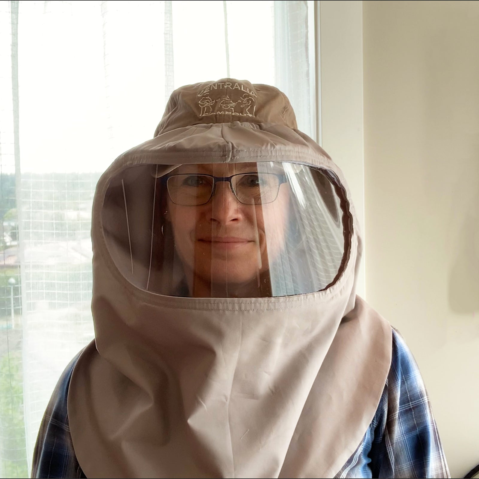 DIY free pattern tutorial face shield hood fully enclosed