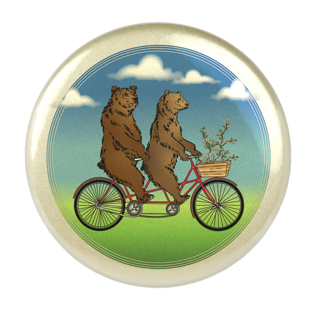 Bears on a Bike Magnet - Seattle Sundries -