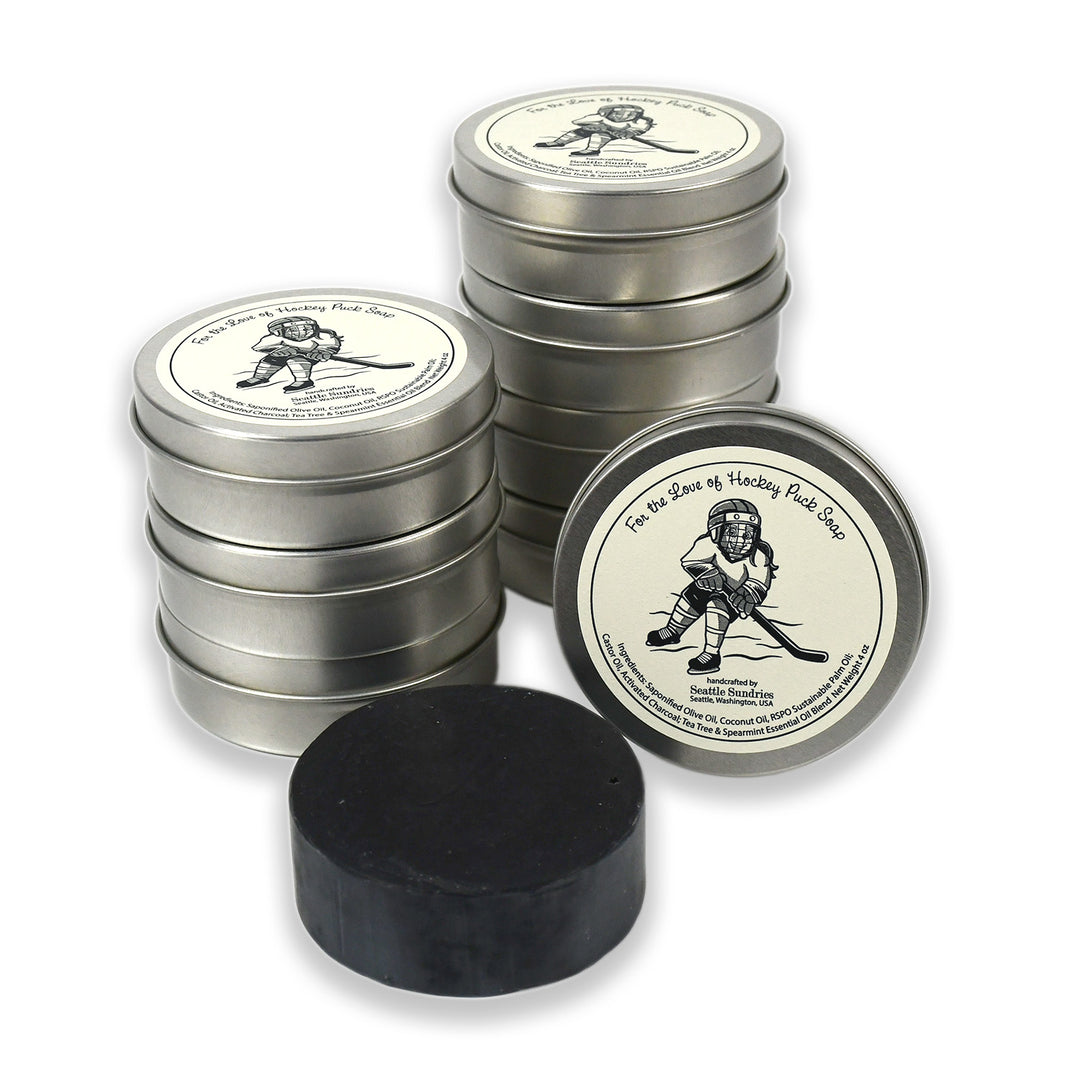 For the Love of Hockey Puck Soap X10 - Seattle Sundries - Soap 