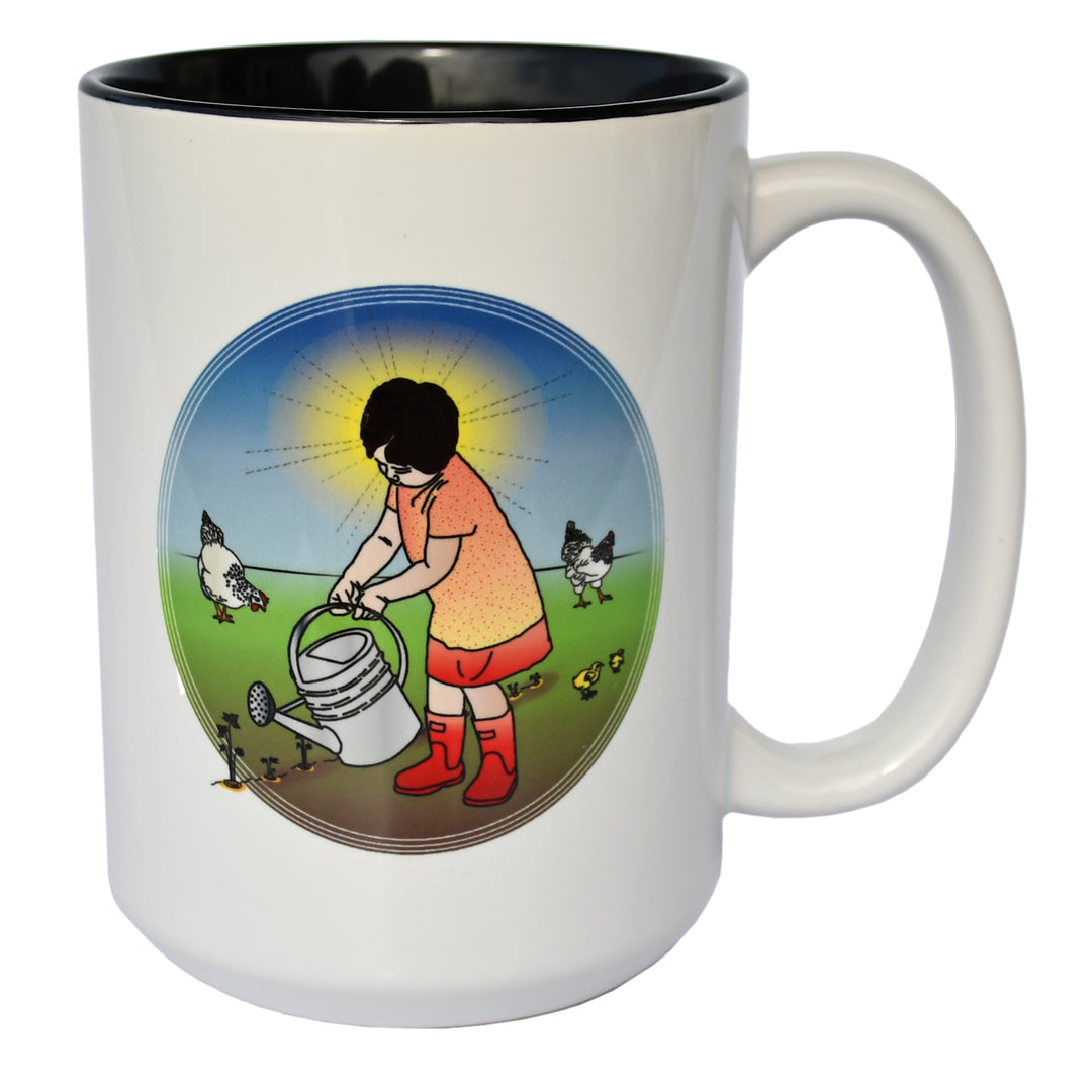 Girl in the Garden 15oz Mug - Seattle Sundries - Mugs 