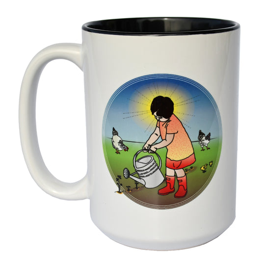 Girl in the Garden 15oz Mug - Seattle Sundries - Mugs 