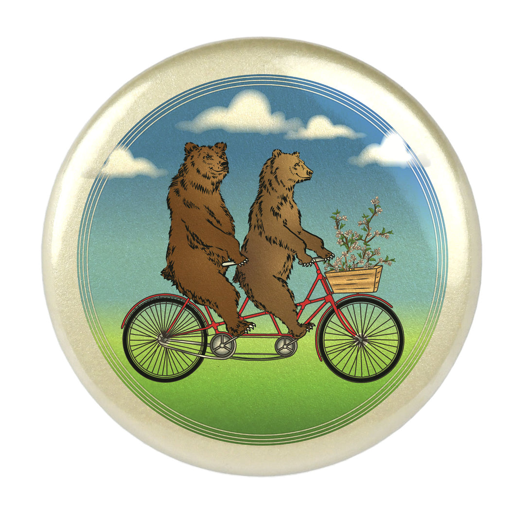 Bears on a Bike Magnet - Seattle Sundries -  