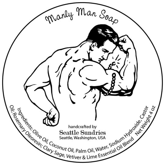 Manly Man Soap Refill - Seattle Sundries - Soap 